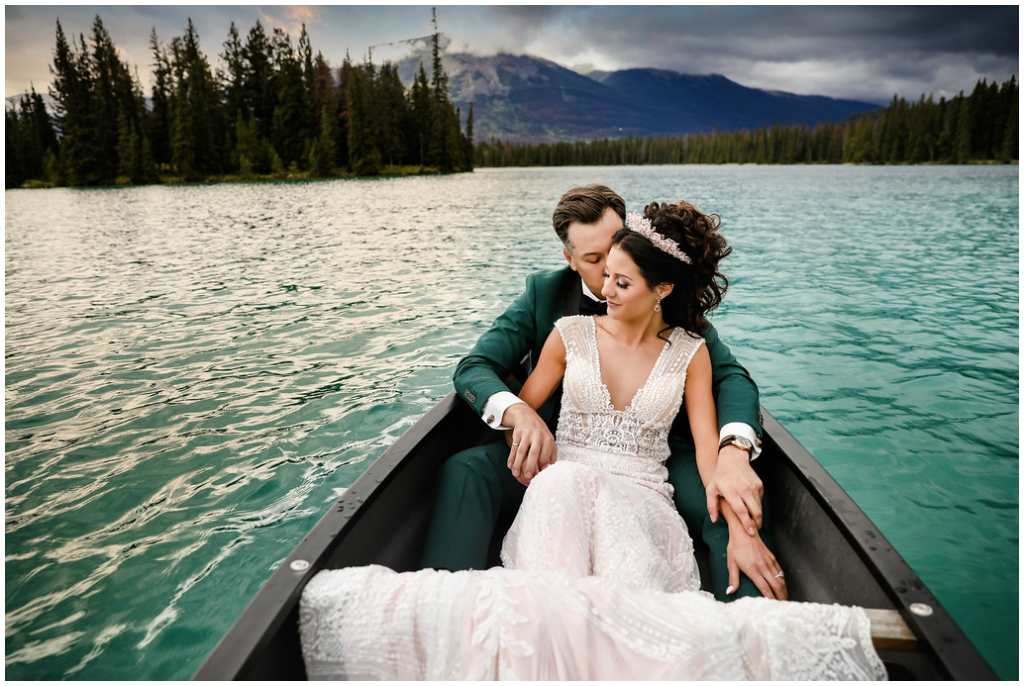 Bride + Groom Canoe