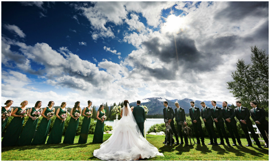 Beauvert Plateau Jasper Park Lodge Wedding Ceremony 