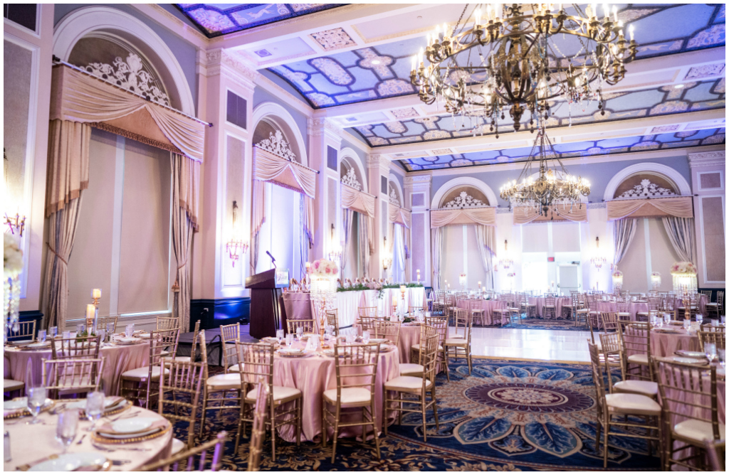 Classic Gold and Silver Ballroom Wedding Edmonton