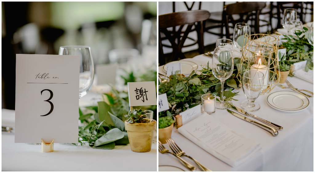 Classic Greenery and Gold Wedding Details