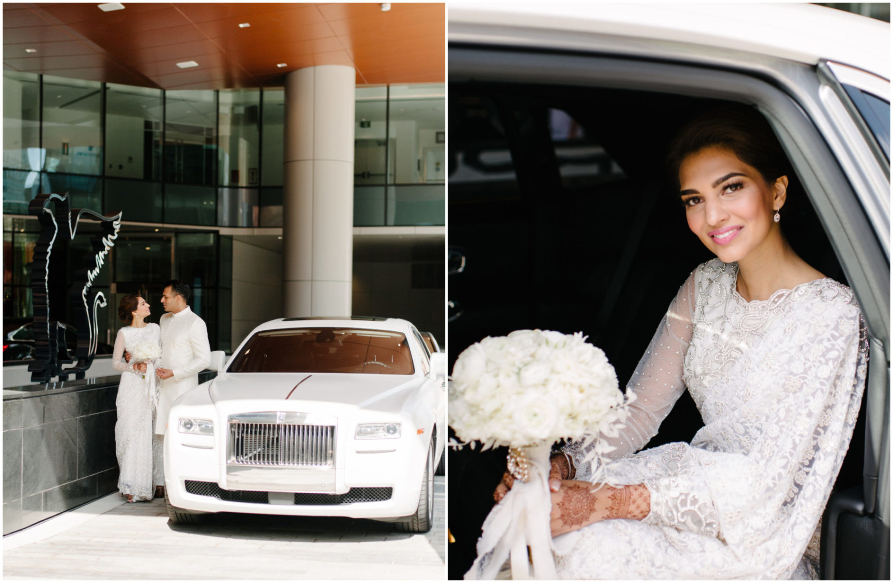 Fabloomosity Edmonton, White Bentley Wedding Getaway