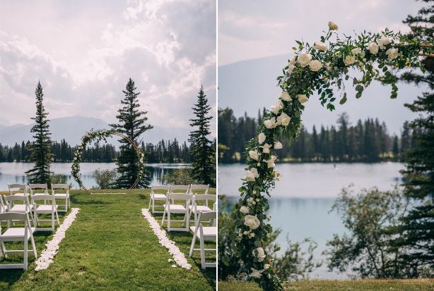 Fairmont Jasper Park Lodge Outdoor Wedding Ceremony