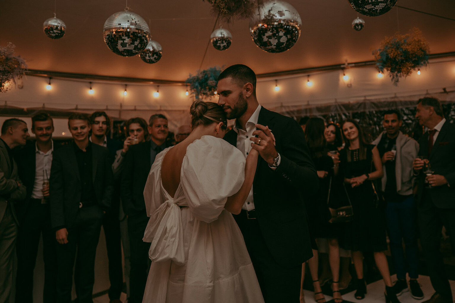 disco ball wedding