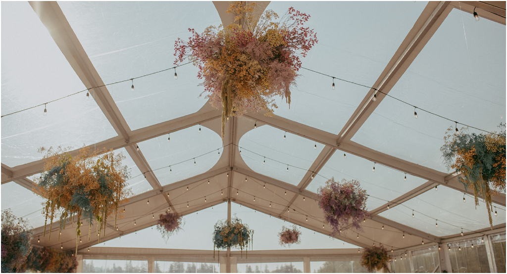 Colourful Tented Wedding Details Edmonton