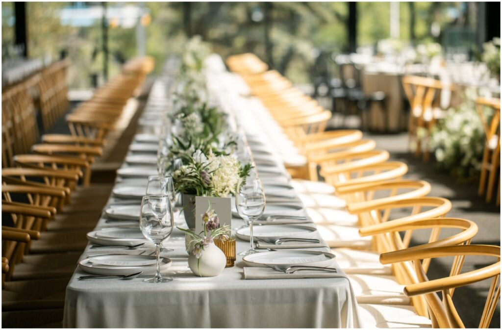 Wishbone chairs wedding design