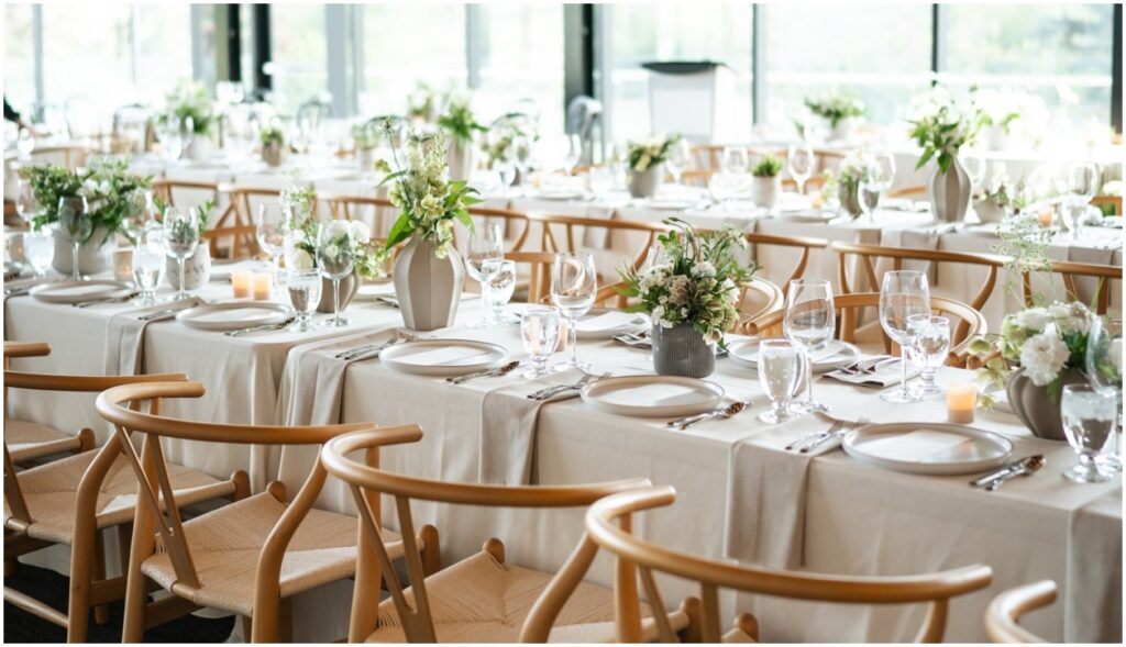 Wishbone chairs wedding design