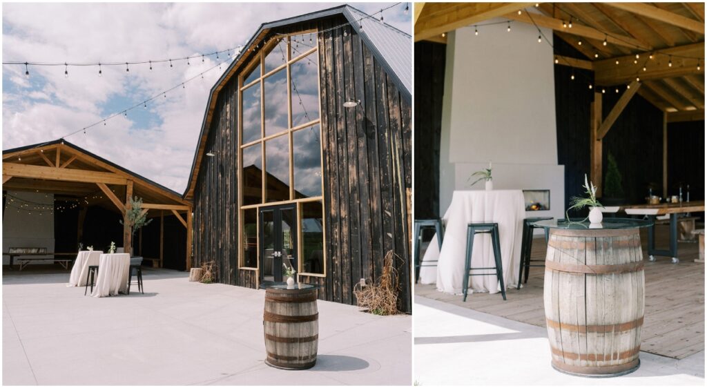 black barn wedding venue