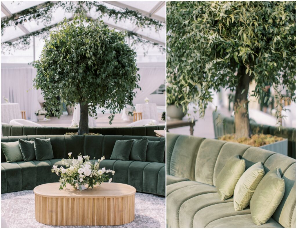 Greenery ceiling canopy