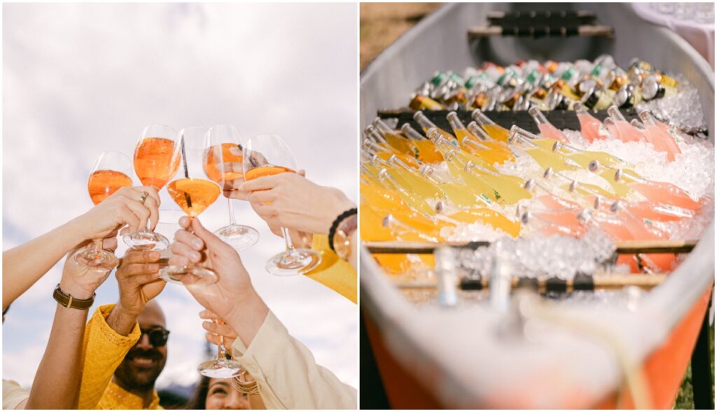 canoe bar wedding