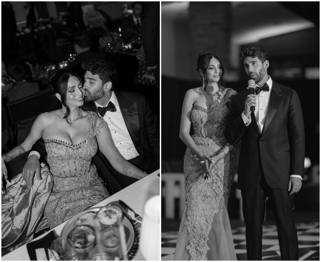 Hindu wedding reception