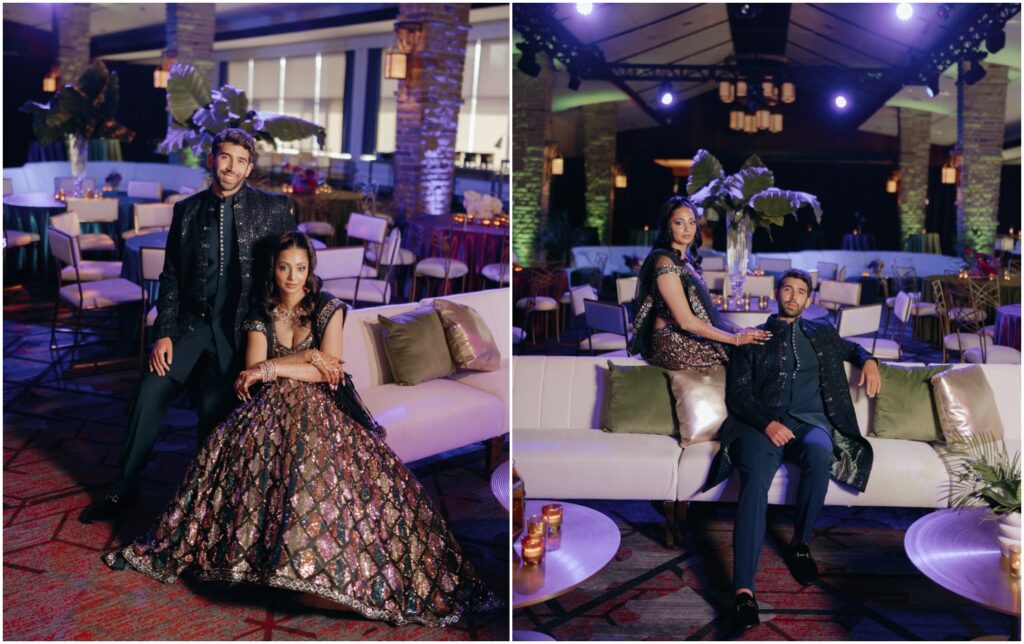 bride and groom sangeet fashion inspiration