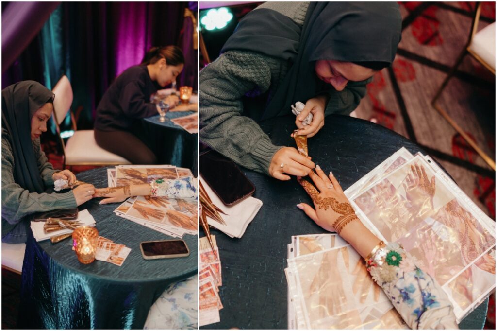 Guest henna at Sangeet event